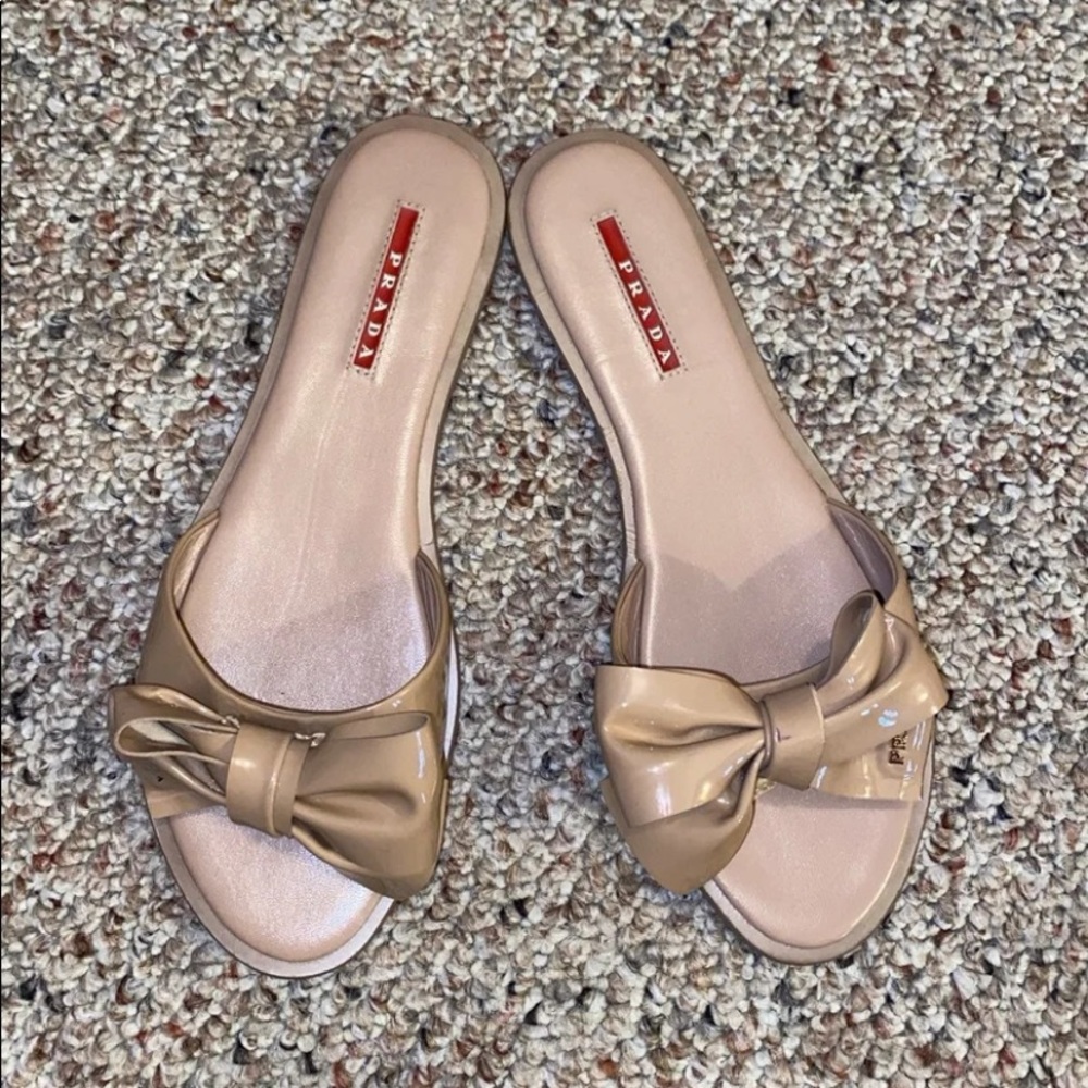 Nude Prada sandals